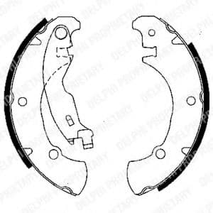 LS1840 Delphi Тормозные колодки