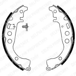 LS1854 Delphi Тормозные колодки
