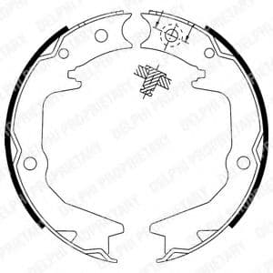 LS1913 Delphi Колодки ручника