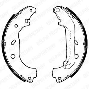 LS1940 Delphi Тормозные колодки