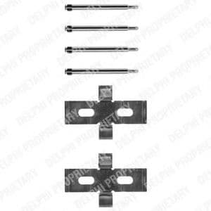 LX0052 Delphi Комплектующие дисковых тормозных колодок