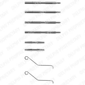 LX0068 Delphi Компоненти дискових гальмівних колодок