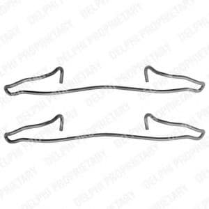 LX0123 Delphi Комплектующие дисковых тормозных колодок