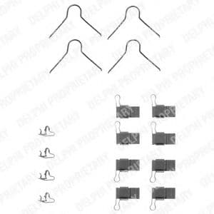 LX0131 Delphi Комплектующие дисковых тормозных колодок