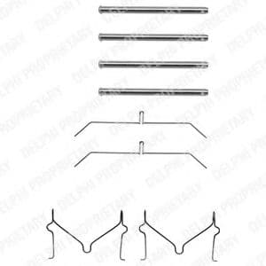 LX0145 Delphi Комплектующие дисковых тормозных колодок