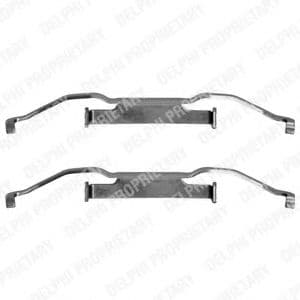 LX0153 Delphi Комплектующие дисковых тормозных колодок