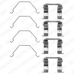 LX0159 Delphi Компоненти дискових гальмівних колодок
