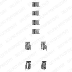 LX0183 Delphi Комплектующие дисковых тормозных колодок