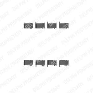 LX0226 Delphi Компоненти дискових гальмівних колодок