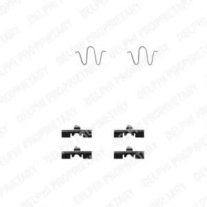 LX0231 Delphi Комплектующие дисковых тормозных колодок