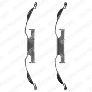 LX0330 Delphi Компоненти дискових гальмівних колодок