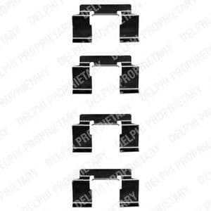 LX0337 Delphi Комплектующие дисковых тормозных колодок