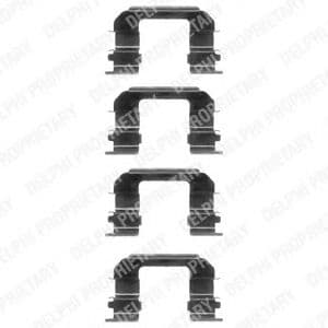 LX0349 Delphi Комплектующие дисковых тормозных колодок