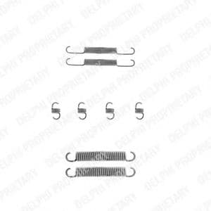 LY1176 Delphi Монтажний комплект барабанних гальмівних колодок