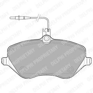 LP1891 Delphi Тормозные колодки
