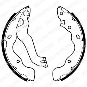 LS1953 Delphi Тормозные колодки