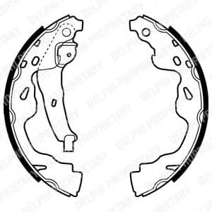 LS1961 Delphi Гальмівні колодки