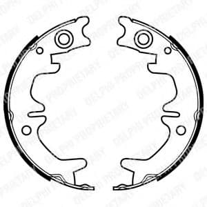 LS1974 Delphi Колодки ручника