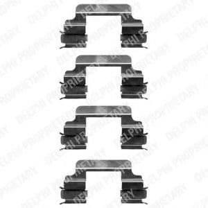 LX0363 Delphi Компоненти дискових гальмівних колодок