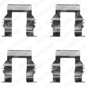 LX0367 Delphi Комплектующие дисковых тормозных колодок