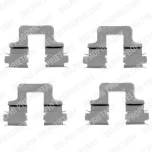 LX0379 Delphi Компоненти дискових гальмівних колодок