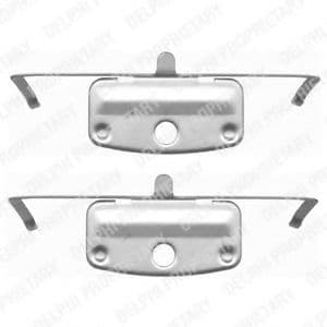 LX0399 Delphi Комплектующие дисковых тормозных колодок