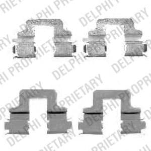 LX0480 Delphi Комплектующие дисковых тормозных колодок