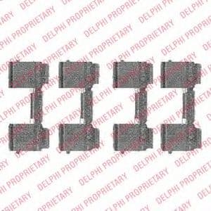 LX0477 Delphi Компоненти дискових гальмівних колодок