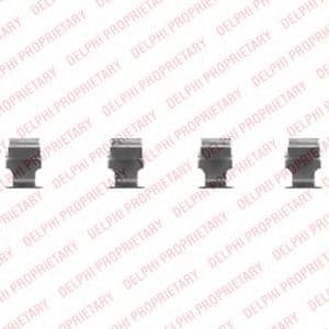 LX0468 Delphi Комплектующие дисковых тормозных колодок