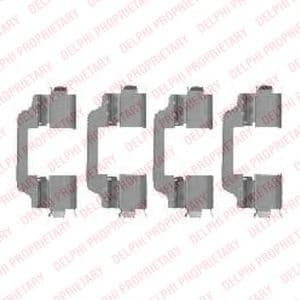 LX0458 Delphi Комплектующие дисковых тормозных колодок