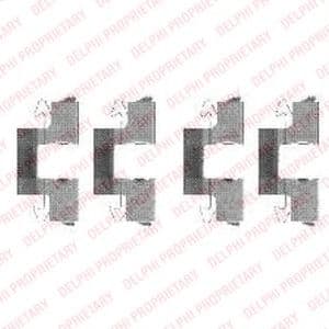 LX0474 Delphi Комплектующие дисковых тормозных колодок