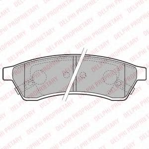 LP2197 Delphi Гальмівні колодки для Chevrolet Epica