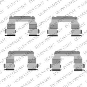 LX0456 Delphi Компоненти дискових гальмівних колодок для Fiat Croma