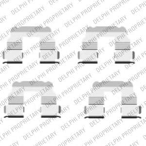 LX0457 Delphi Компоненти дискових гальмівних колодок для Fiat Croma