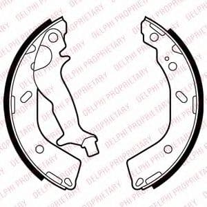 LS2027 Delphi Гальмівні колодки