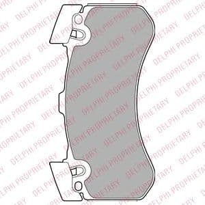 LP2283 Delphi Тормозные колодки