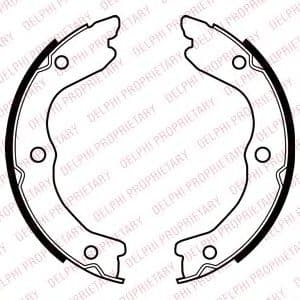 LS2038 Delphi Колодки ручника для Nissan X-Trail