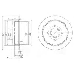 BG2781 Delphi Тормозной диск