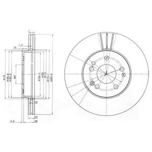 BG2345 Delphi Гальмівний диск