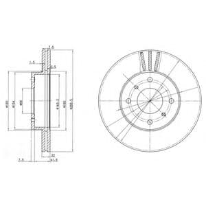 BG2567 Delphi Тормозной диск