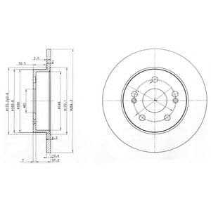 BG2698 Delphi Гальмівний диск