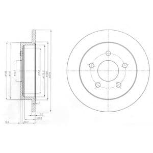 BG3143 Delphi Тормозной диск