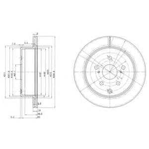BG3166 Delphi Гальмівний диск