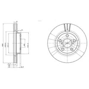 BG3347 Delphi Тормозной диск