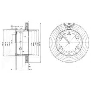 BG3399 Delphi Гальмівний диск