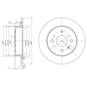 BG3403 Delphi Тормозной диск
