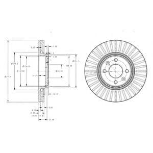 BG3430 Delphi Тормозной диск