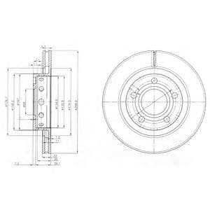 BG3525 Delphi Тормозной диск