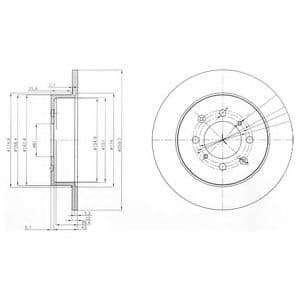 BG3793 Delphi Гальмівний диск