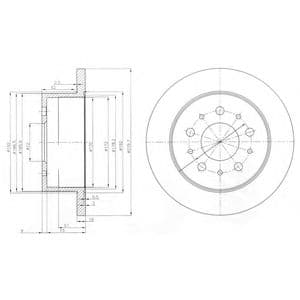 BG3853 Delphi Гальмівний диск